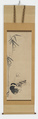 Jittoku, Puppies, and Hotei, Nagasawa Rosetsu (Japanese, 1754–1799), Triptych of hanging scrolls; ink on paper, Japan